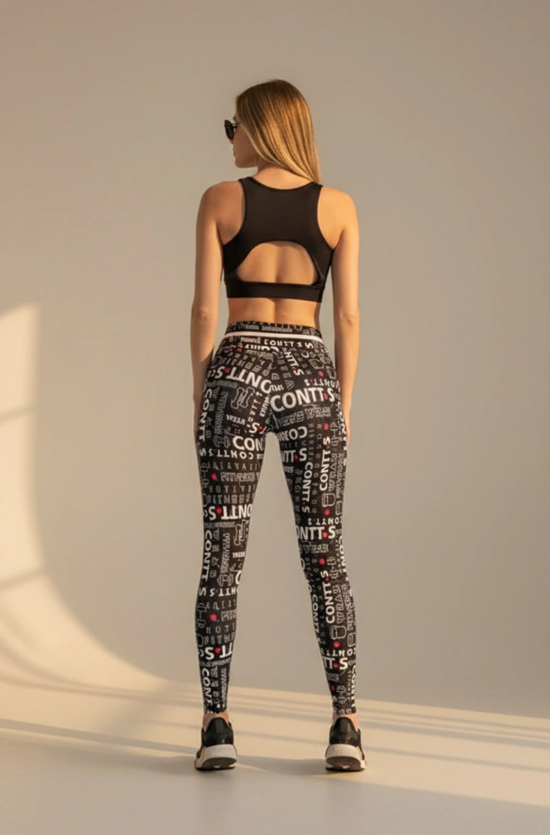 Legging cintura alta comum CONTT.s preta