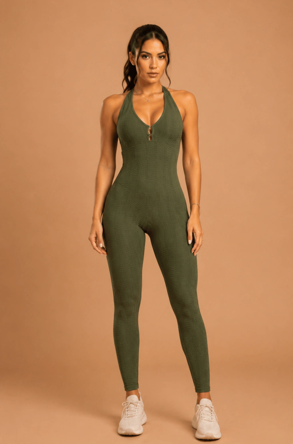 Macacão Empina Bumbum Jacquard Brocado