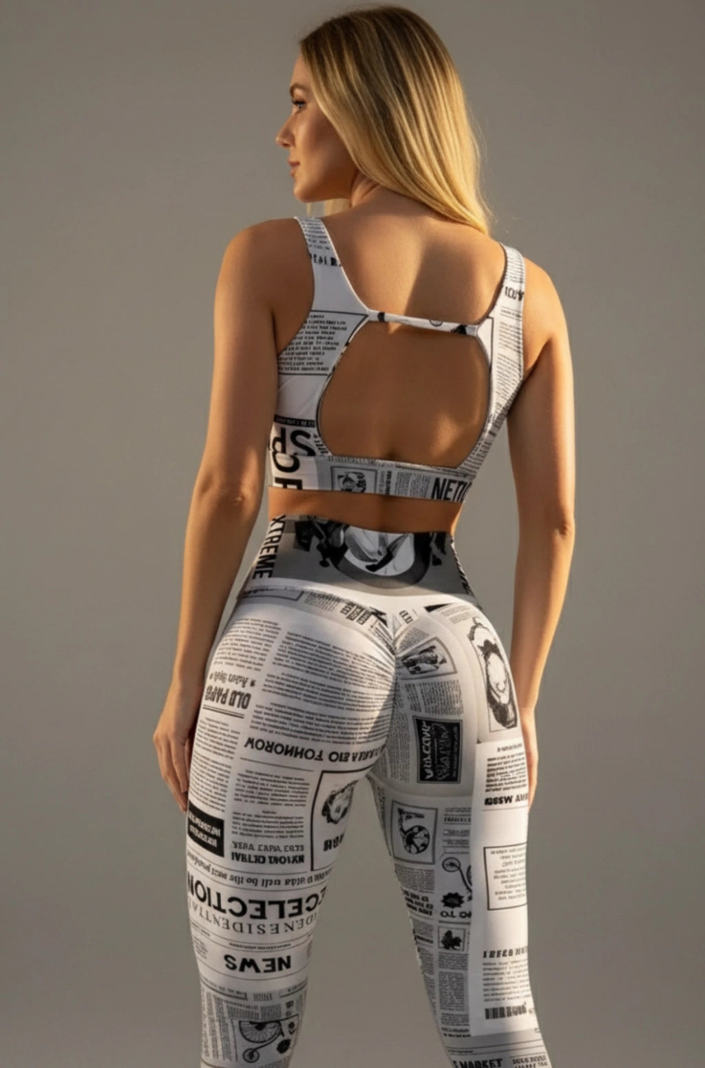 Legging Empina Bumbum Newspaper