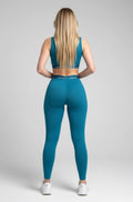 Legging cintura alta de elástico petróleo