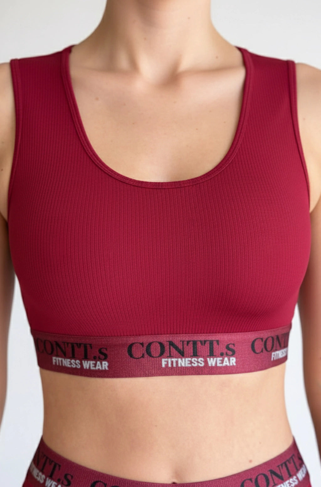 Conjunto Legging Comum de Elástico Framboesa
