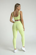 Legging comum jacquard manteiga