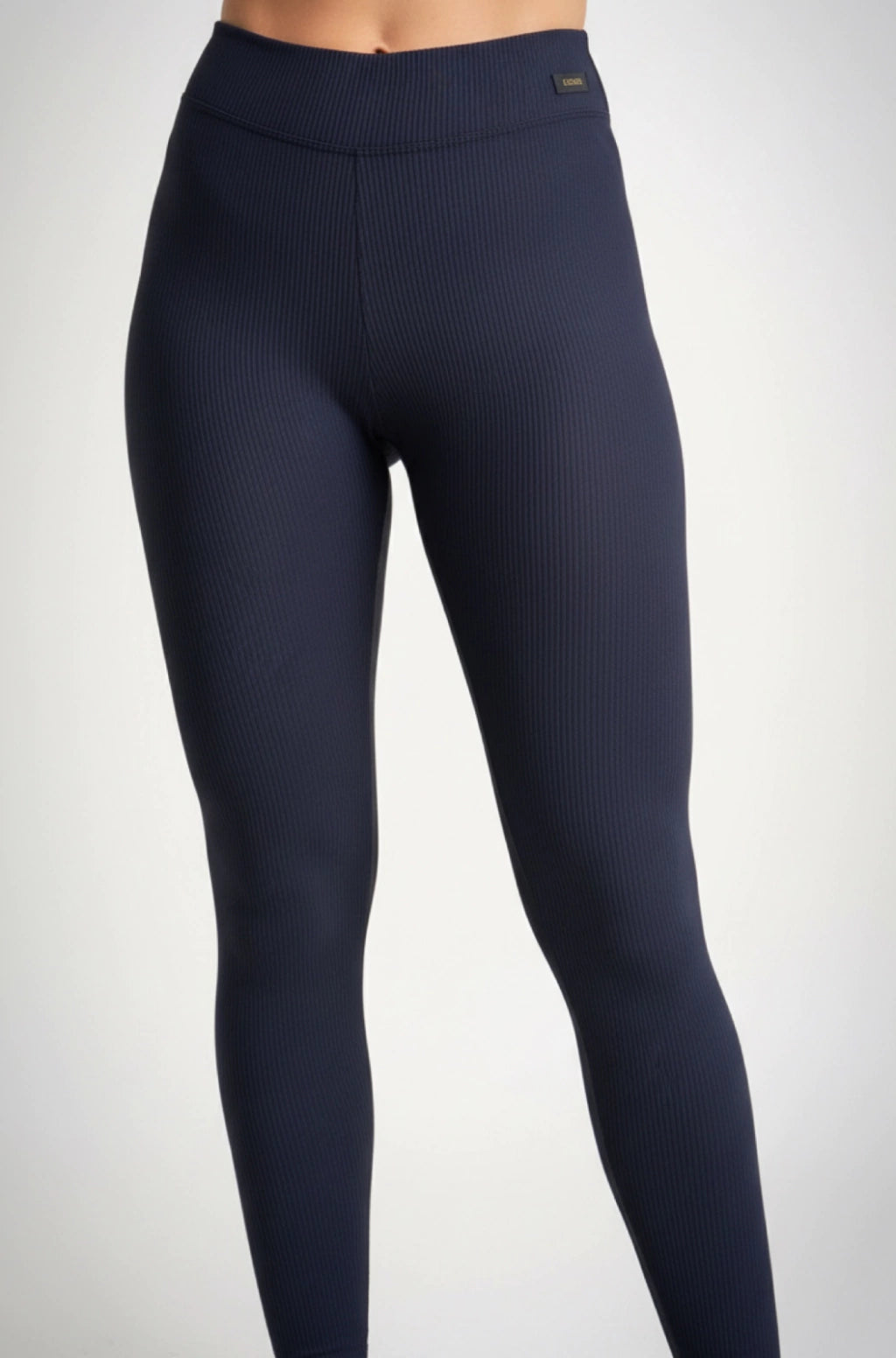 Conjunto Canelado Cintura Média e Top Milano Preto