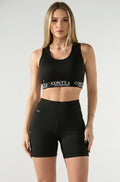 Conjunto short basic preto e top