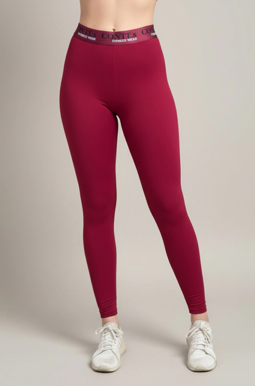 Conjunto Legging Comum de Elástico Framboesa