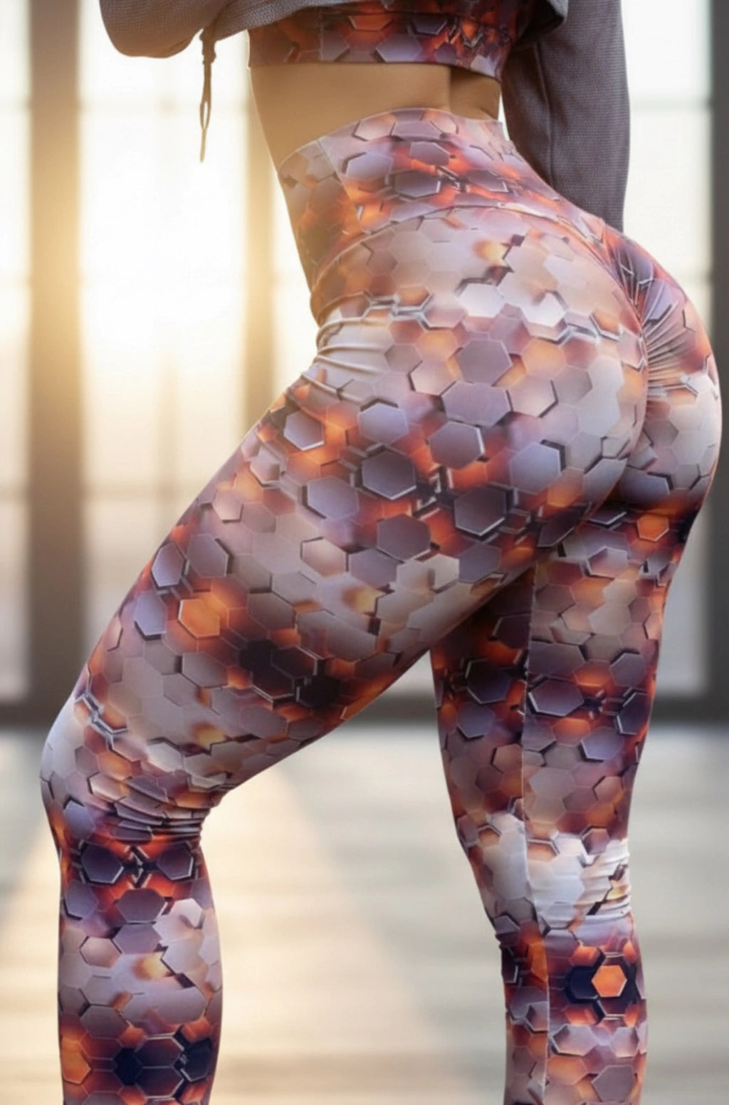 Legging Cintura Alta Empina bumbum Colmeia