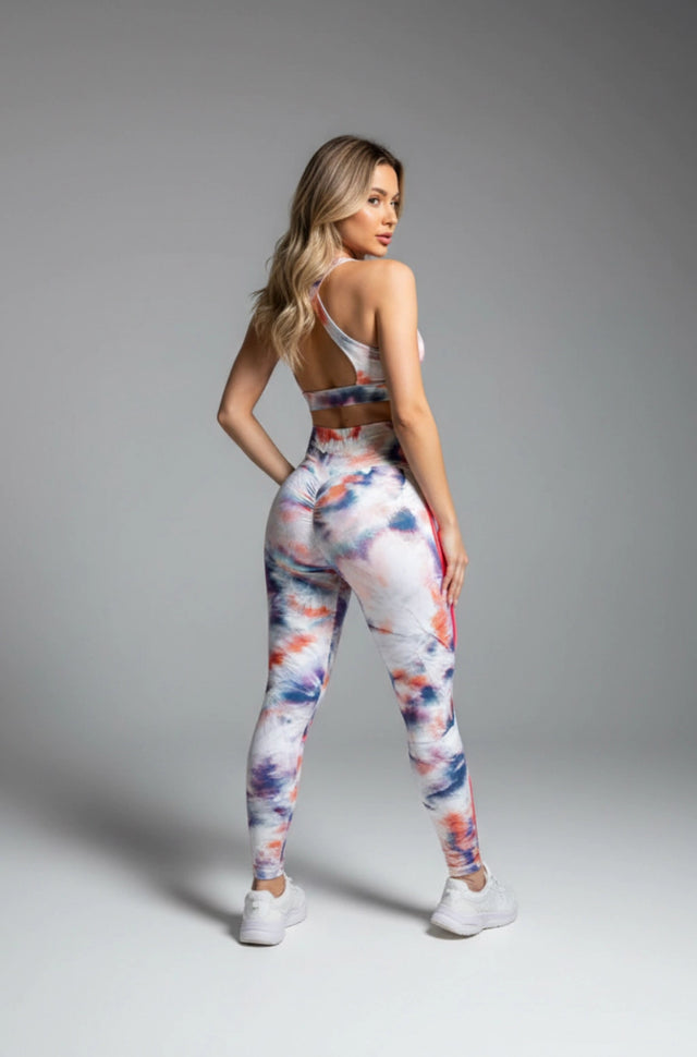 Legging empina bumbum tie dye exclusiva