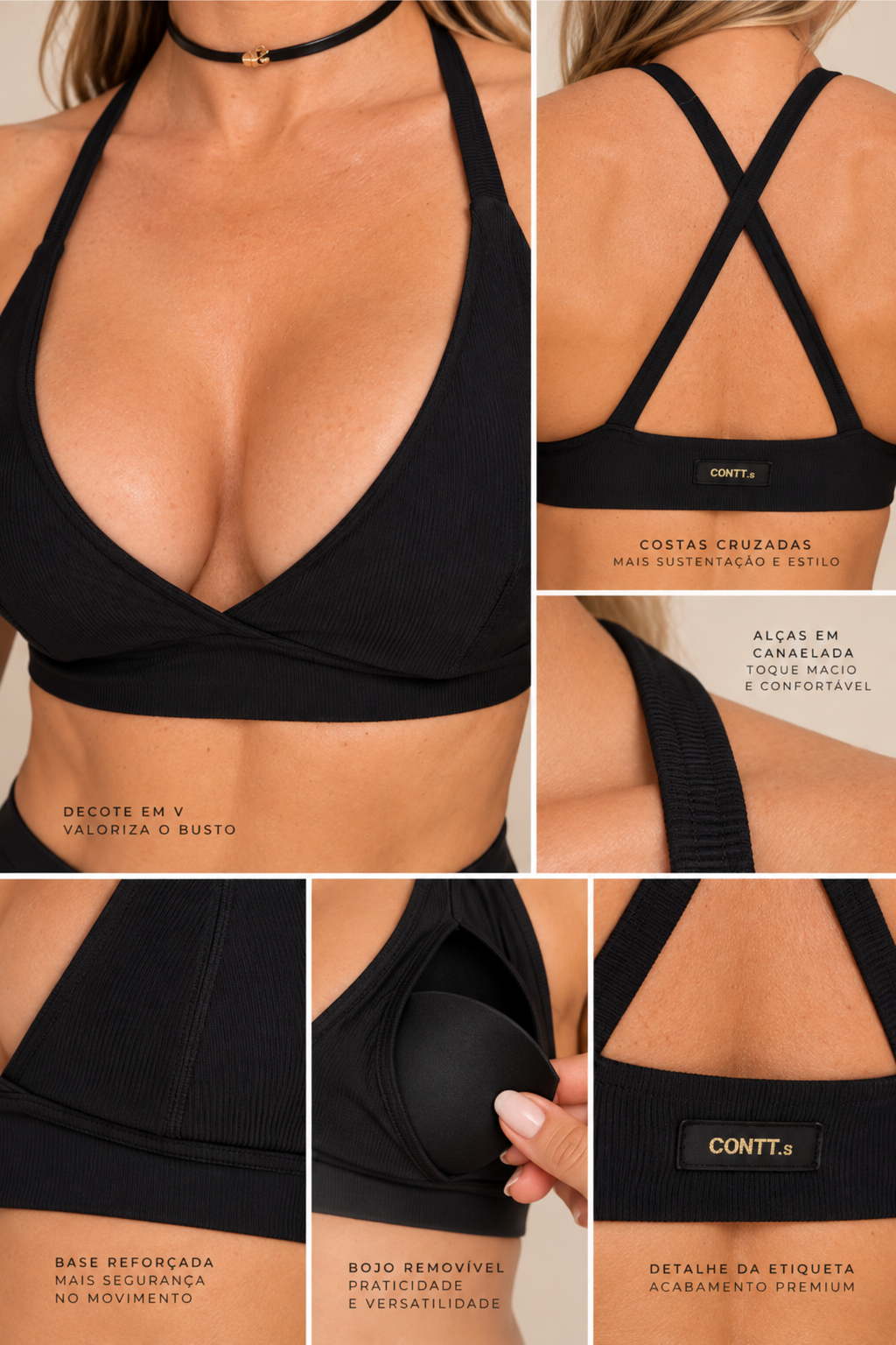 Conjunto Legging Sculpt + Top Preto