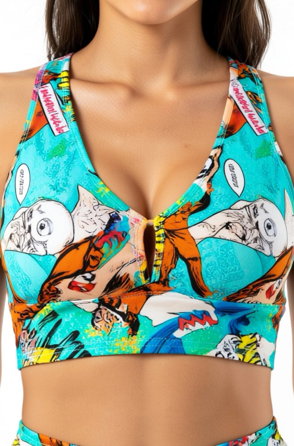 Top Nadador Azul Gibi