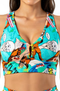 Top nadador azul gibi