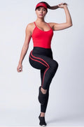 Legging empina bumbum texturizada preta