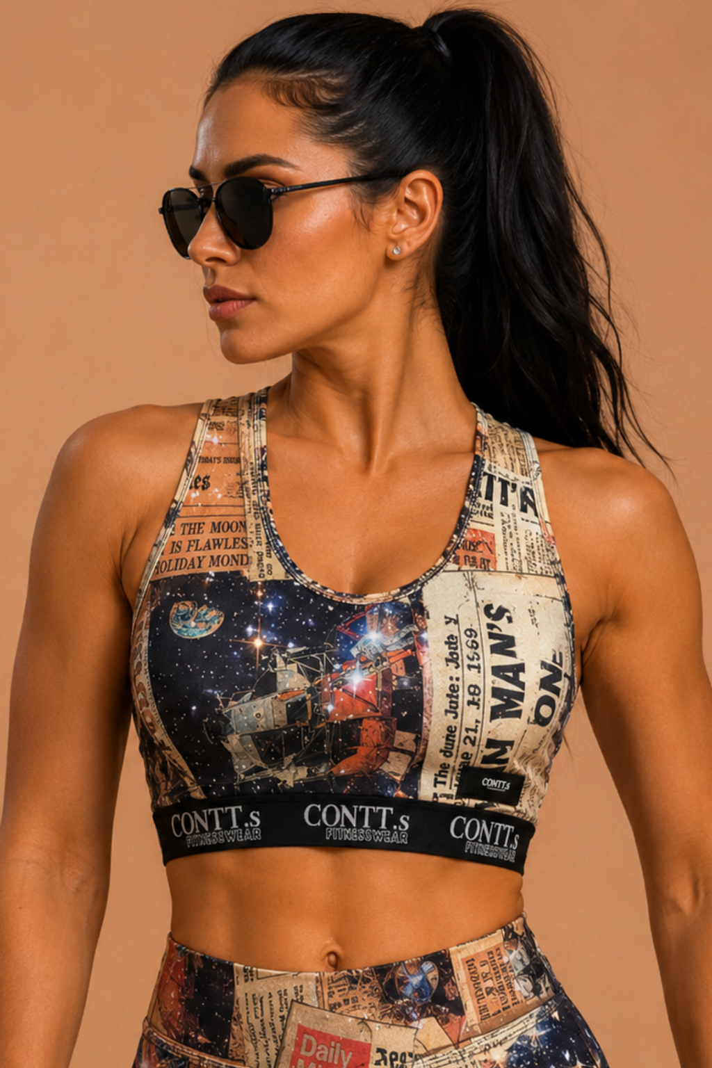Top regata com elástico space