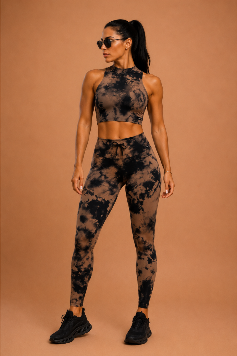 Conjunto legging empina bumbum e Top urban ink